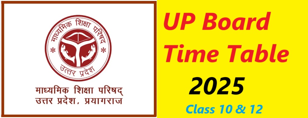 UP Board Time Table 2025