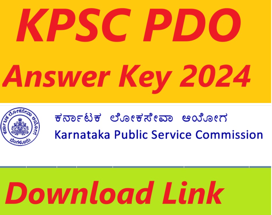 KPSC PDO Answer Key 