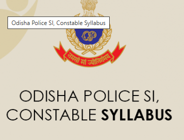 Odisha Police SI Syllabus 2025