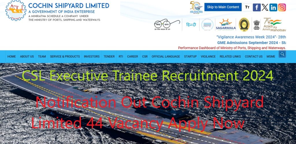 CSL Executive Trainee Recruitment 2024