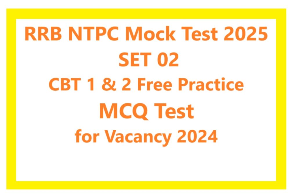 RRB NTPC Mock Test 2025