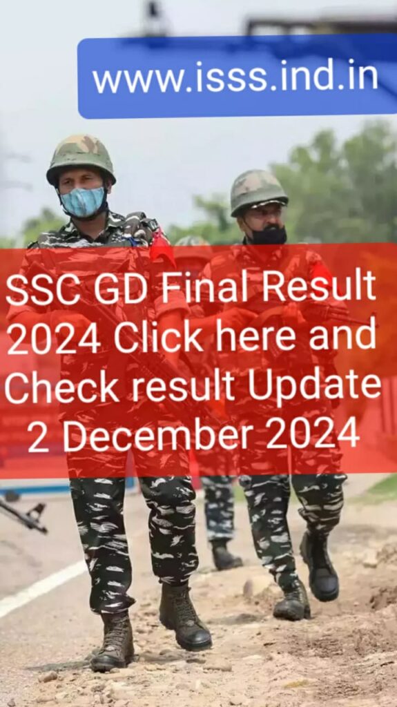 SSC GD Final Result 2024