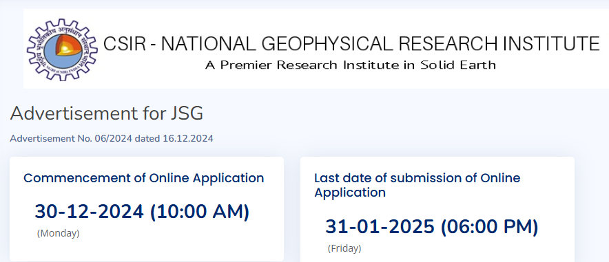 NGRI Junior Stenographer Recruitment 2025