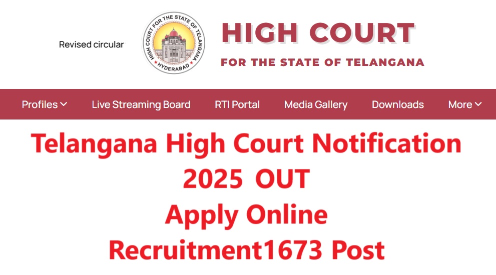 Telangana High Court Recruitment 2025