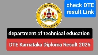 DTE Karnataka Diploma Result 2025